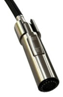 APERTO Pull Out Clasp Docking With Multi Function Spray Head In Brushed Finish