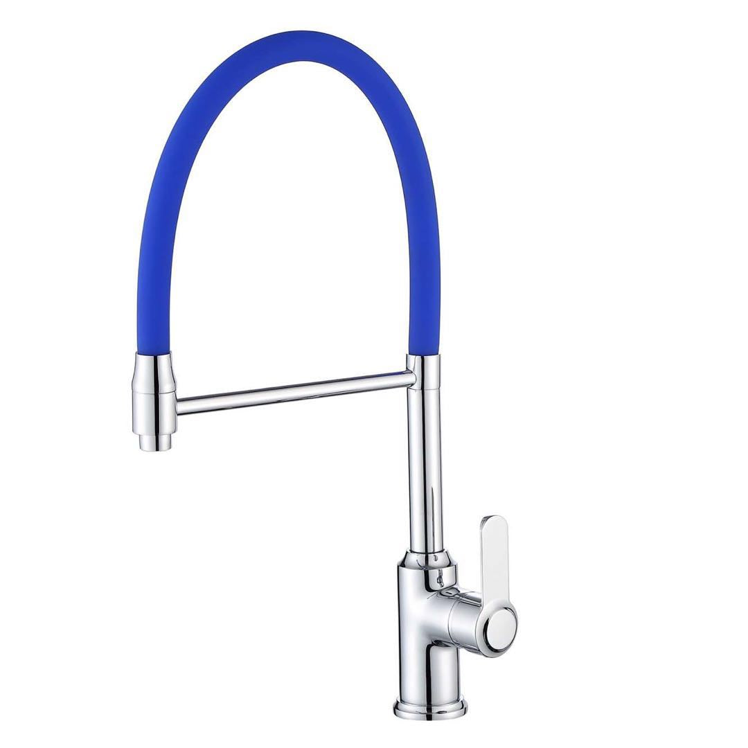 AQUILLA Pull Out Clasp Docking With Flexible Rubber Spot And Chrome Finished - Blue