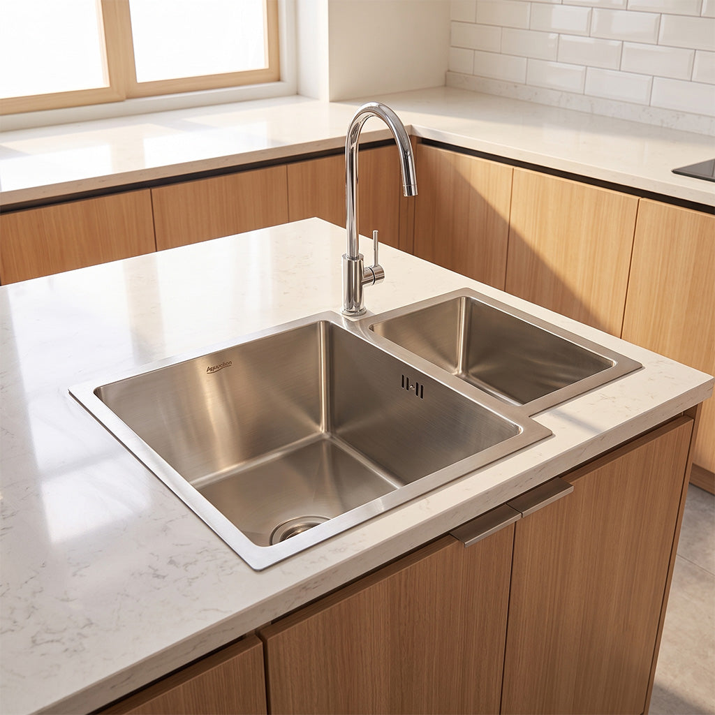 SENSI Nano Coated Stainless Steel Dual Bowl System 350mm x 165mm