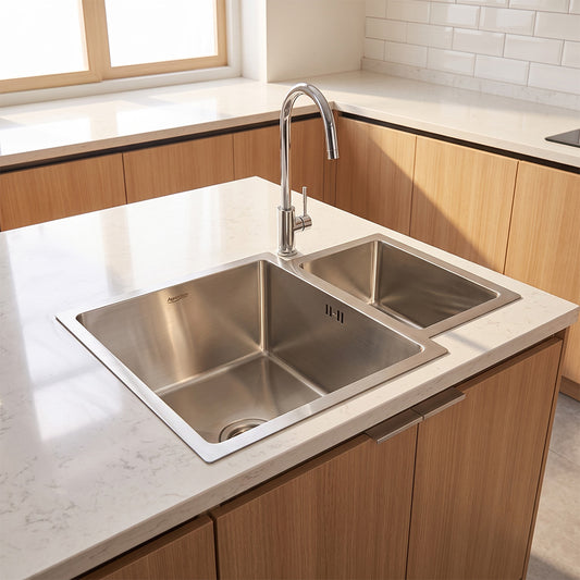 SENSI Nano Coated Stainless Steel Dual Bowl System 350mm x 165mm