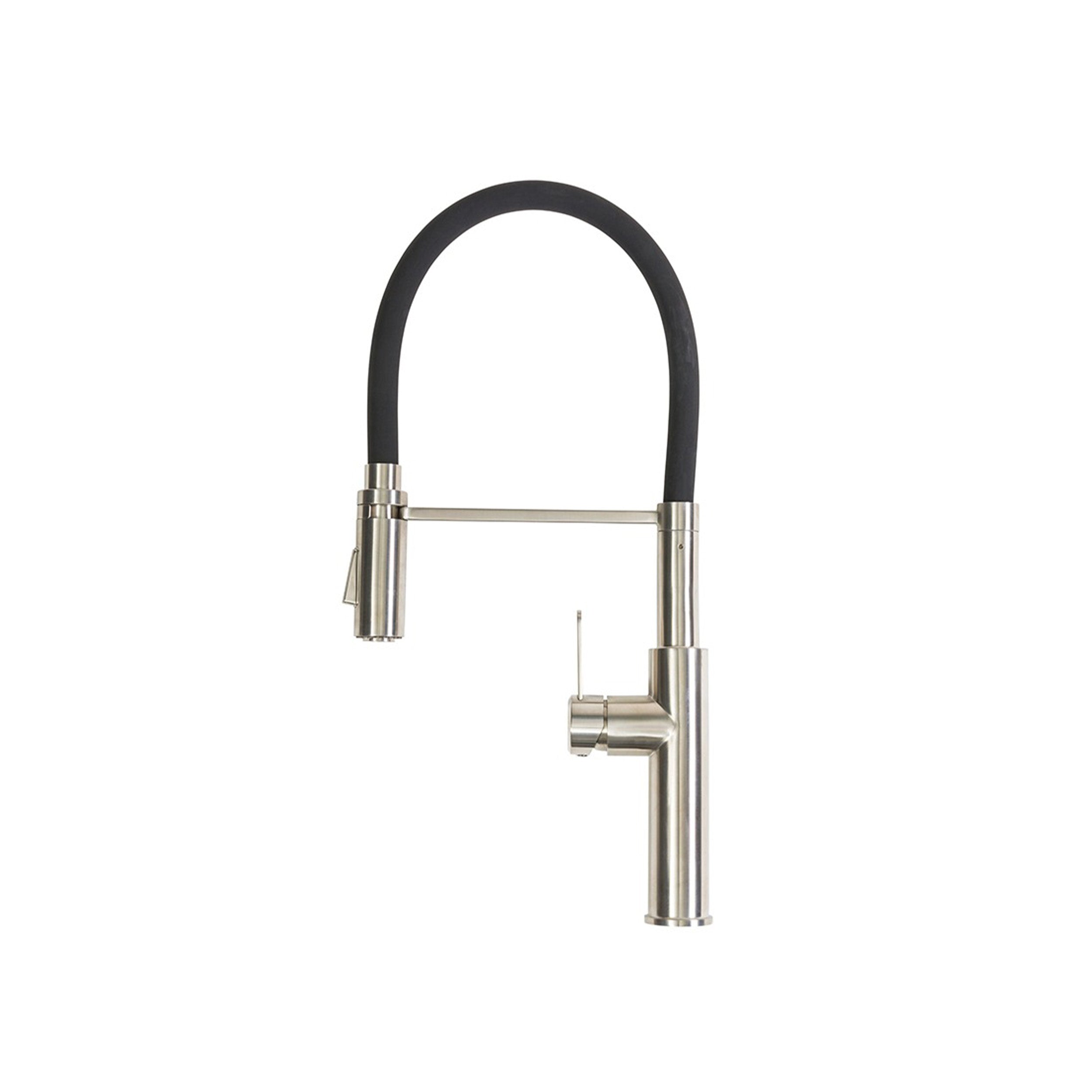 ARCO Clasp Docking Single Lever Mixing Tap Black Silicone Rubber Spout