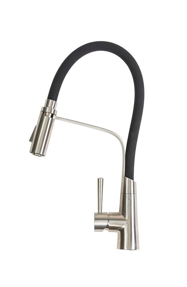 CICLO Clasp Docking Mixer Tap With A Black Flexible Rubber Silicone Spout