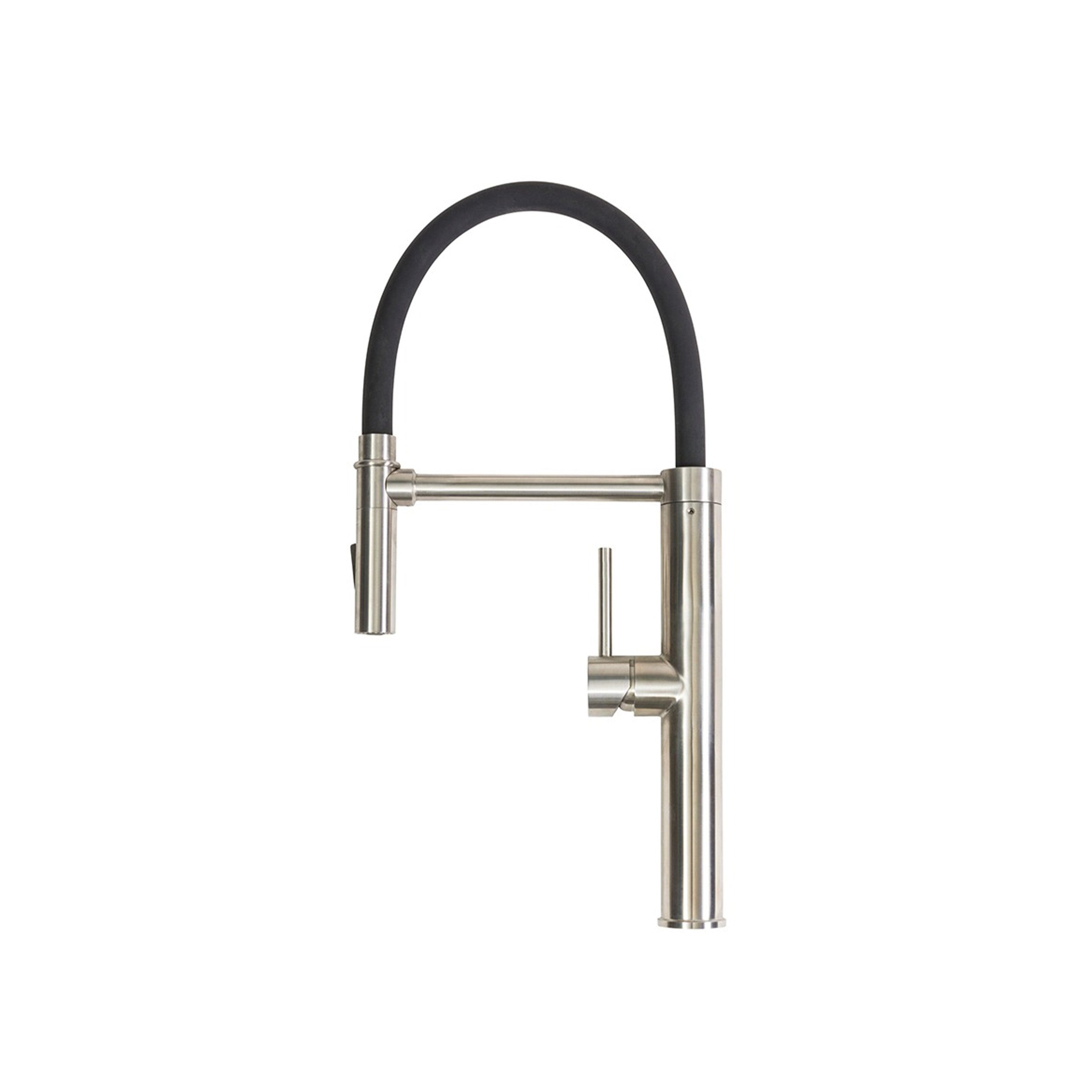 MAGNETICO Magnetic Docking Tap Single Lever Black Flexible Silicone Spout