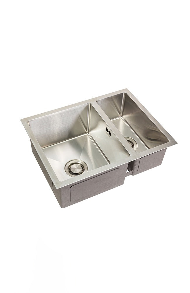 ROCA Brushed Stainless Steel Sink Dual Bowl System
