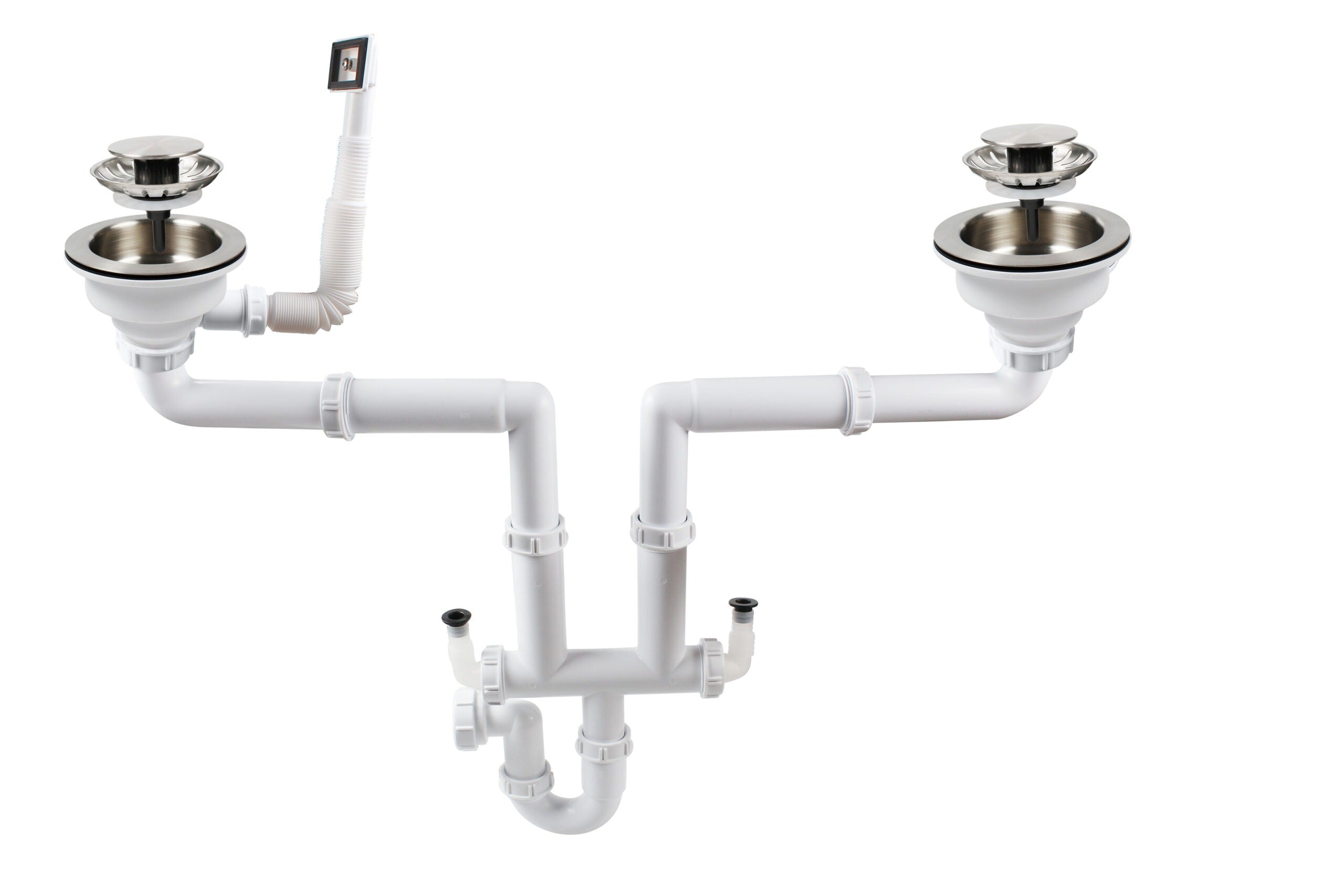 ELEGANTE Nano Coated Stainless Steel With Two Deep Sink Bowls 420mm And 280mm Width
