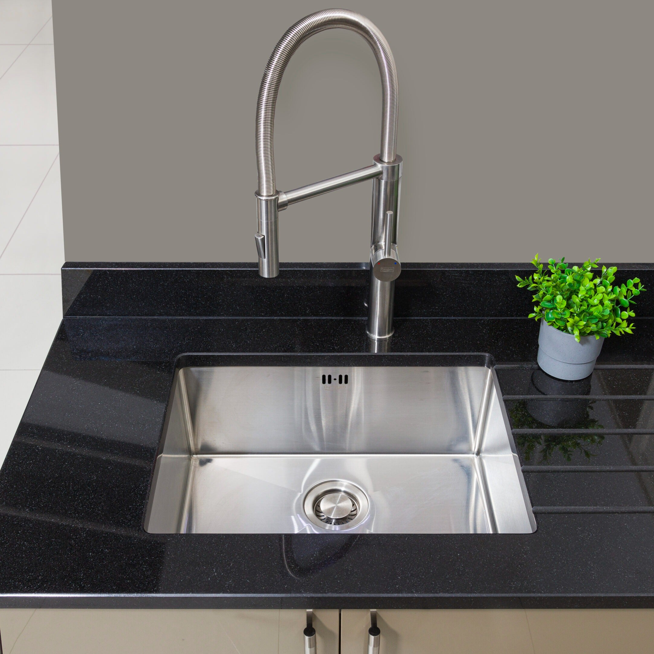 CLASSICO Brushed Stainless Steel Sink 450mm x 400mm